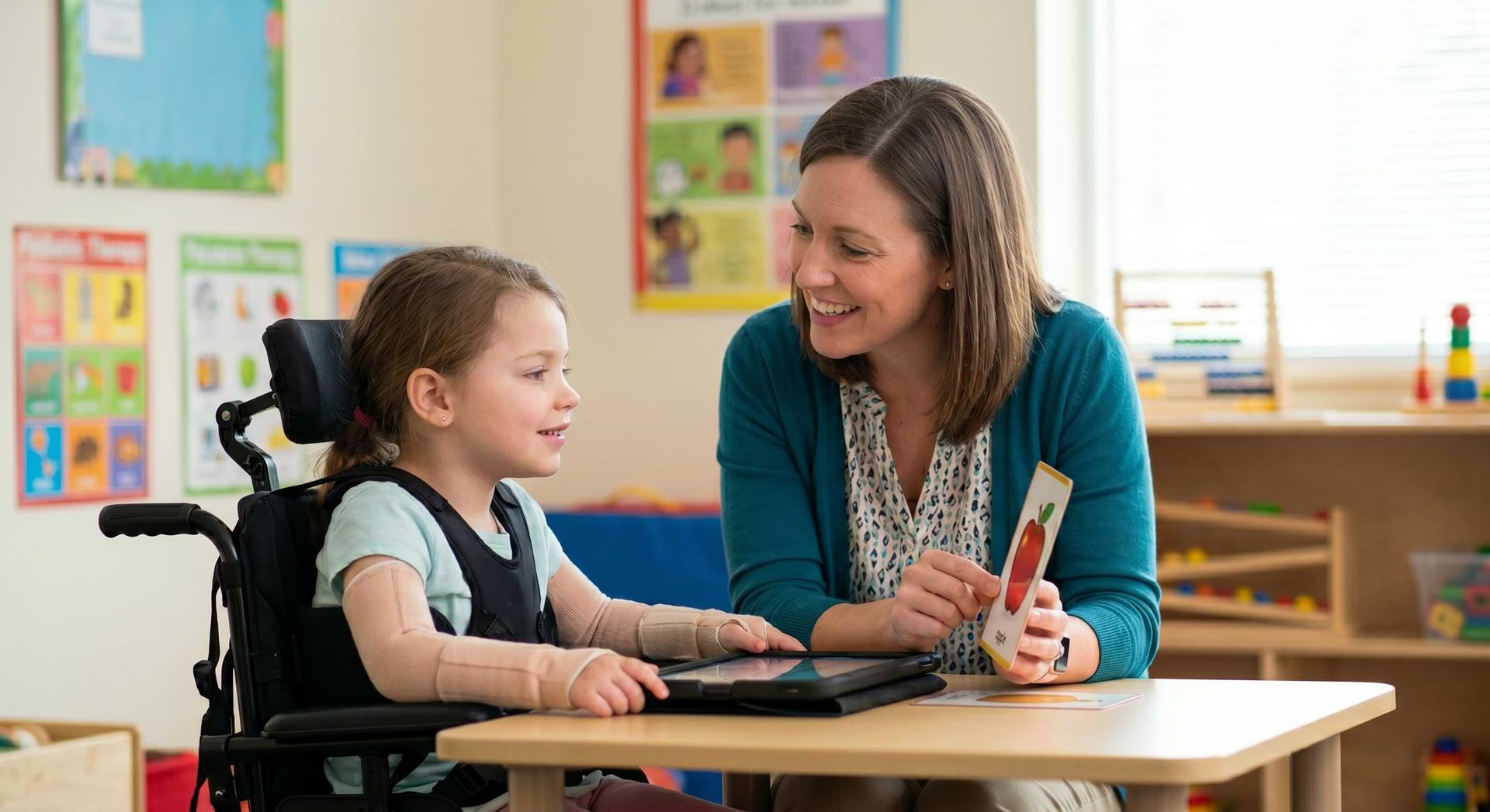 speech therapy for children with cerebral palsy at NeuromotionIndia